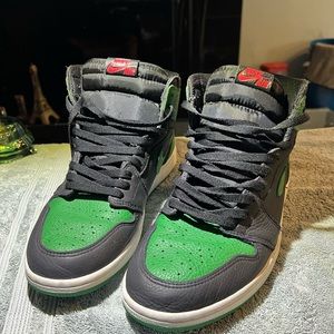Retro 1 high pine green size 10.5